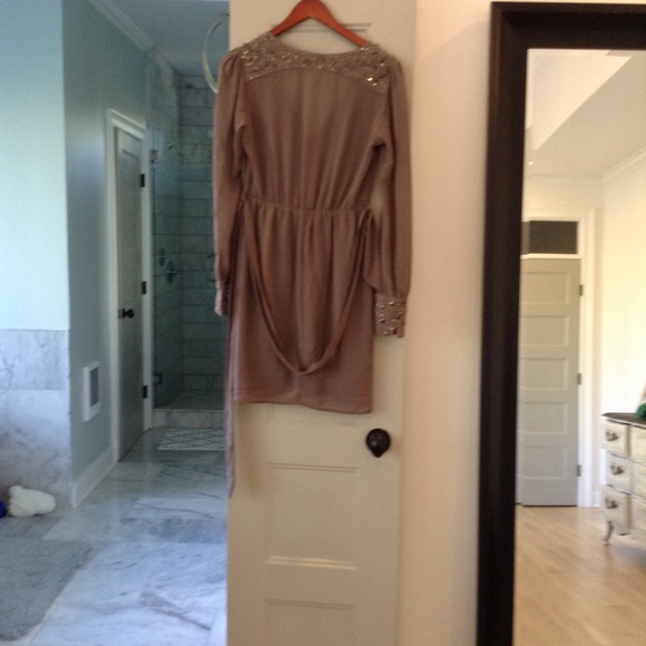 Purple/Gray Long Sleeve Dress - Picture 2 of 3